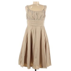 🆕 Anne Klein Tan Pleated Cocktail Party Dress